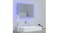 NNEVL LED Backlit Bathroom Mirror 60 x 8.5 x 37cm - Concrete Grey