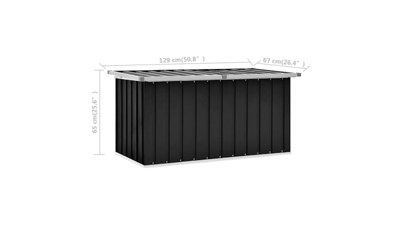 NNEVL Garden Storage Box 129 x 67 x 65cm - Anthracite