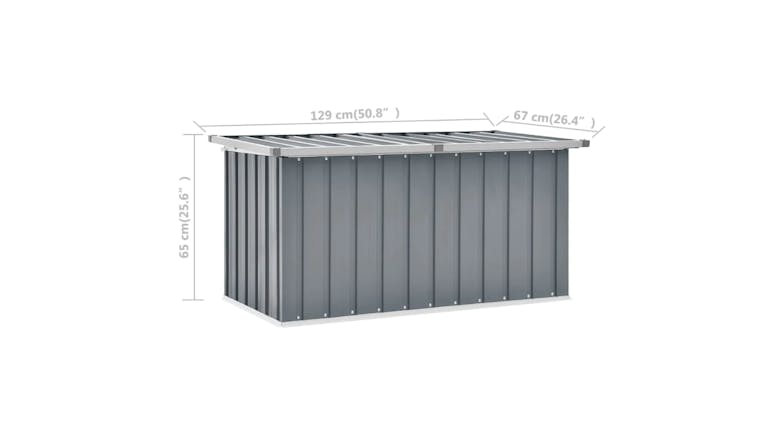 NNEVL Garden Storage Box 129 x 67 x 65cm - Grey