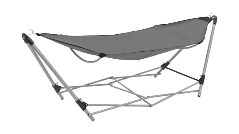 NNEVL Hammock w/ Folding Stand 214 x 76 x 70cm - Grey