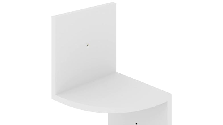 NNEVL Wall Shelves Corner 19 x 19 x 123cm - White