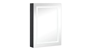 NNEVL LED Backlit Bathroom Mirror Cabinet 50 x 13 x 70cm - Anthracite