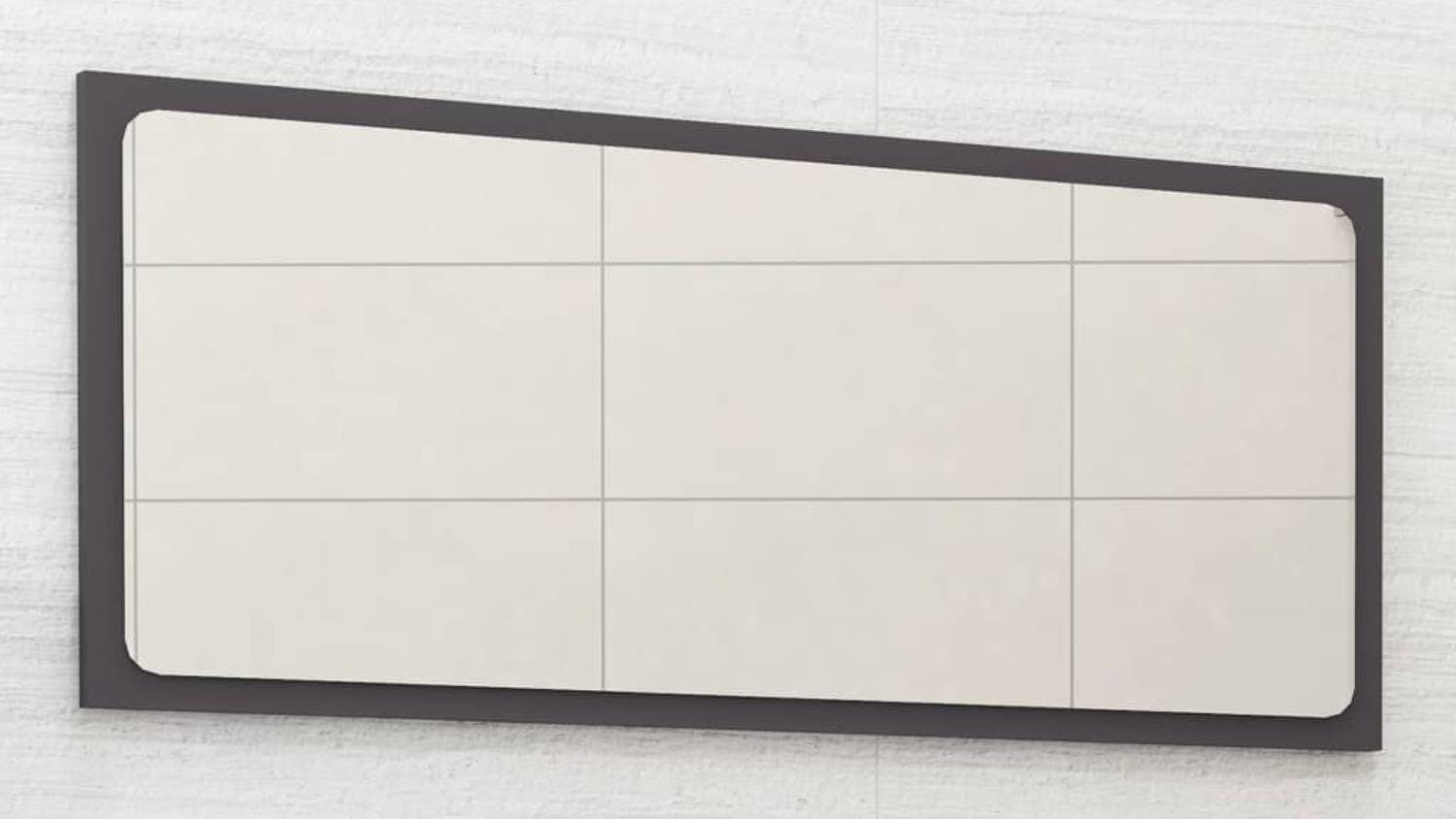 NNEVL Bathroom Mirror 80x1.5x37cm Grey