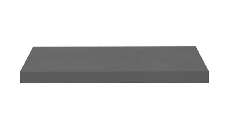 NNEVL Wall Shelves Floating Ledge 2pcs. 60 x 23.5 x 3.8cm - Gloss Grey