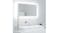 NNEVL LED Backlit Bathroom Mirror 80 x 8.5 x 37cm - White