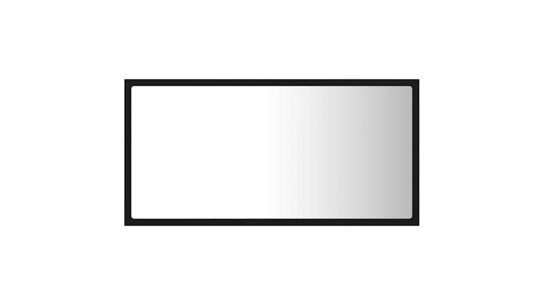 NNEVL LED Backlit Bathroom Mirror 80 x 8.5 x 37cm - Black