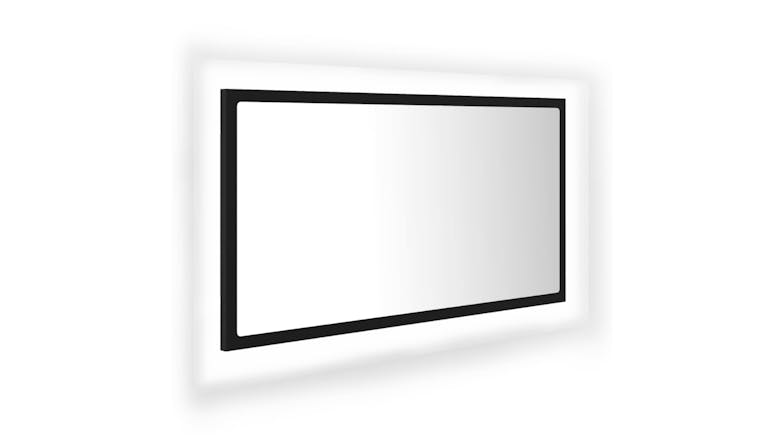 NNEVL LED Backlit Bathroom Mirror 80 x 8.5 x 37cm - BlackNNEVL LED Backlit Bathroom Mirror 80 x 8.5 x 37cm - Black