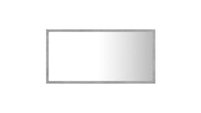 NNEVL LED Backlit Bathroom Mirror 80 x 8.5 x 37cm - Concrete Grey