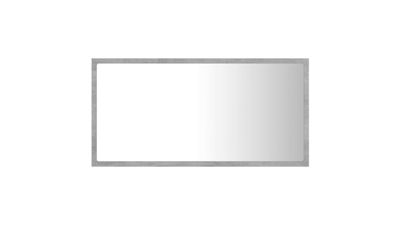 NNEVL LED Backlit Bathroom Mirror 80 x 8.5 x 37cm - Concrete Grey