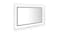 NNEVL LED Backlit Bathroom Mirror 80 x 8.5 x 37cm - Concrete Grey