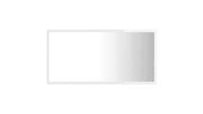 NNEVL LED Backlit Bathroom Mirror 80 x 8.5 x 37cm - Gloss White