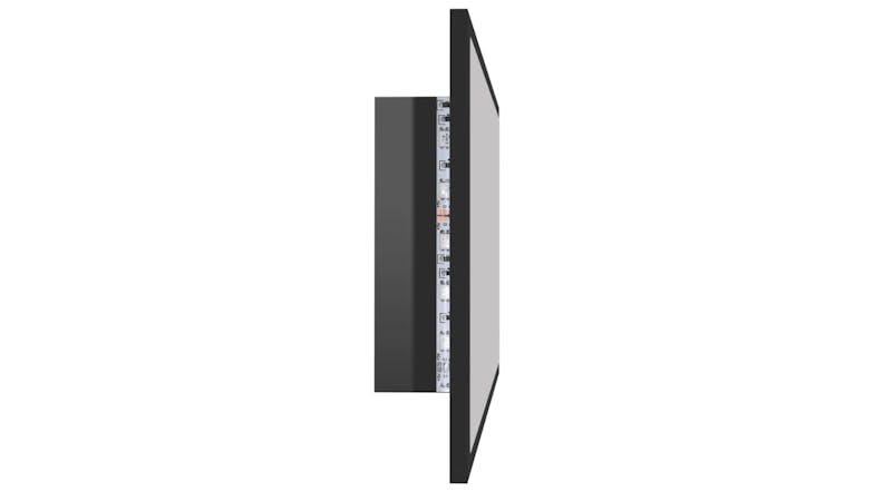 NNEVL LED Backlit Bathroom Mirror 80 x 8.5 x 37cm - Gloss Black