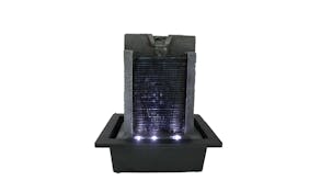 Water Feature Slab Falls Blk/Gry - Size 23X17.5X28 Cm
