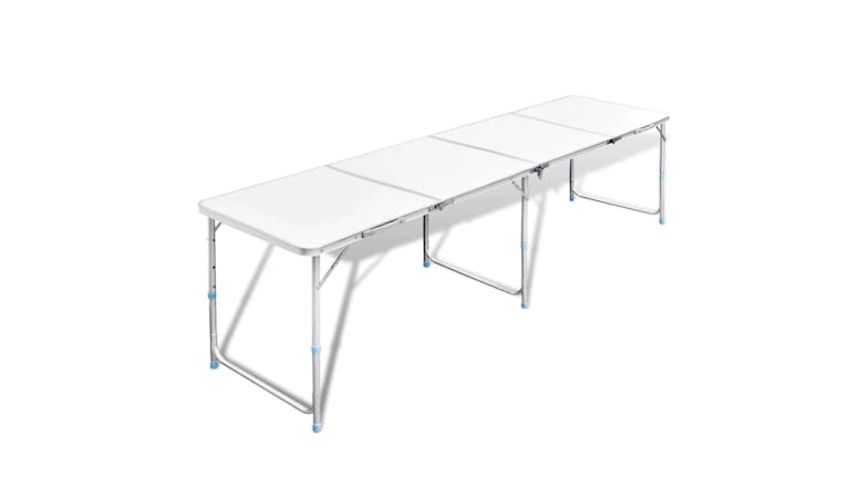 NNEVL Camping Table Folding Height-Adjustable 240 x 60cm