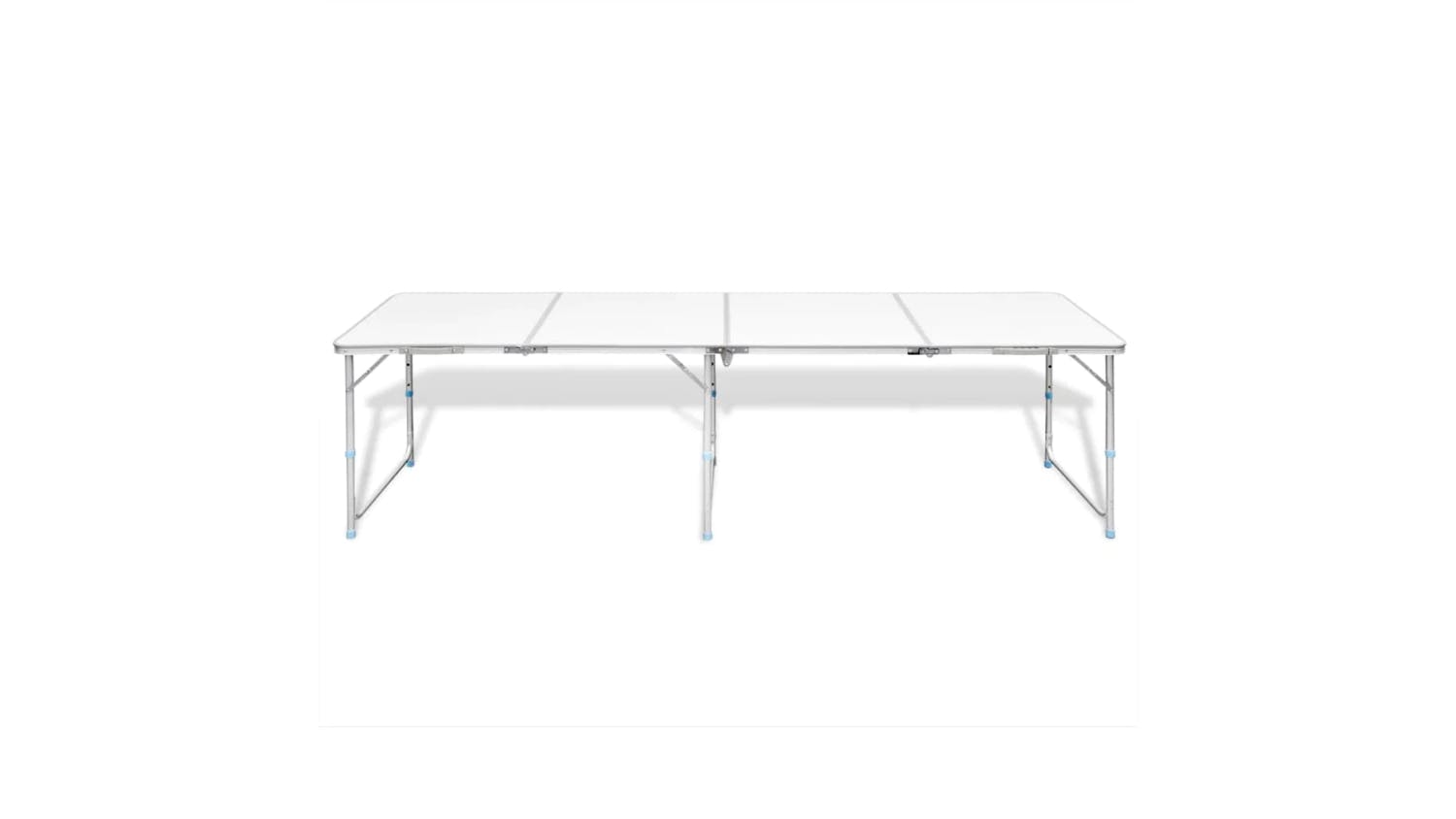 NNEVL Camping Table Folding Height-Adjustable 240 x 60cm