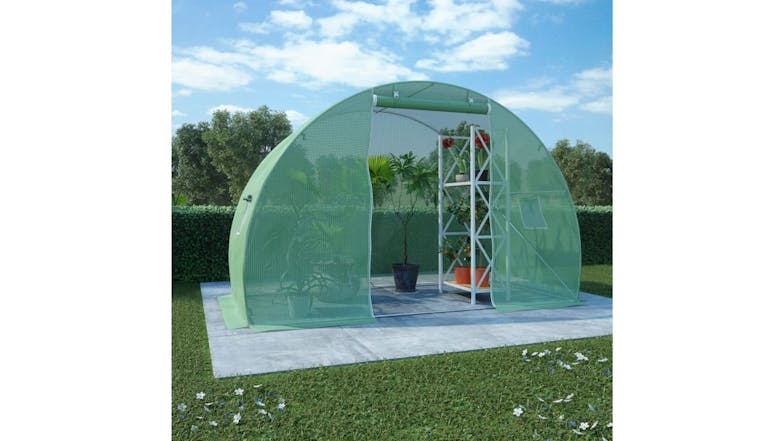 NNEVL Greenhouse w/ Windows 300 x 150 x 200cm - White
