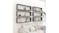 NNEVL Wall Shelves Floating Rectangle 6pcs. 100 x 15 x 30 - Gloss Grey