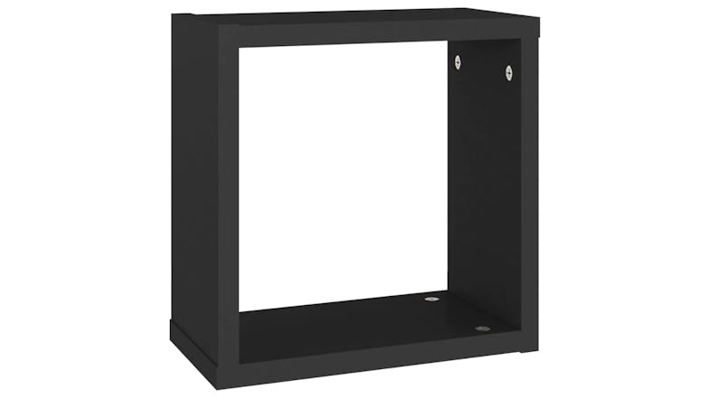 NNEVL Wall Shelves Floating Cube 4pcs. 30 x 15 x 30cm - Black