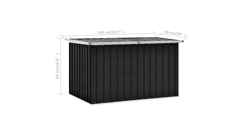 NNEVL Garden Storage Box 149 x 99 x 93cm - Anthracite