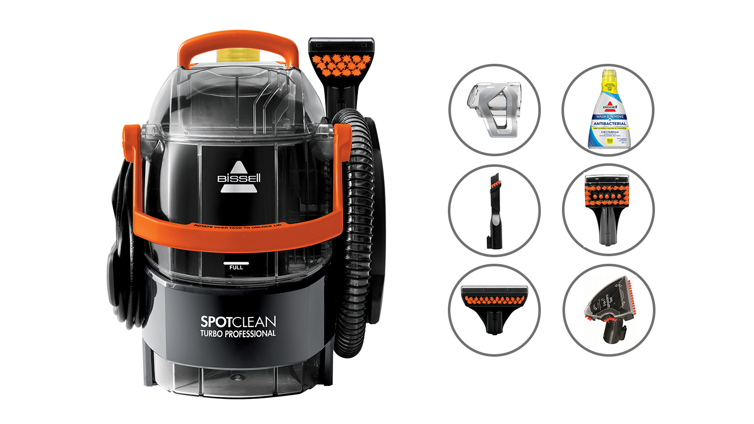 Bissell SpotClean Turbo + Antibac Professional Carpet and Upholstery