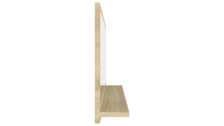 NNEVL Bathroom Mirror w/ Built-In Shelf 80x10.5x37cm Sonoma oak