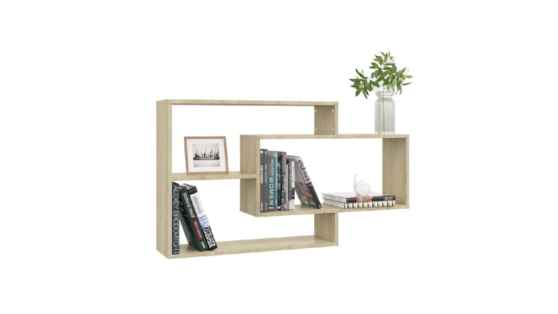 NNEVL Wall Shelves 104x20x58.5cm - Sonoma Oak