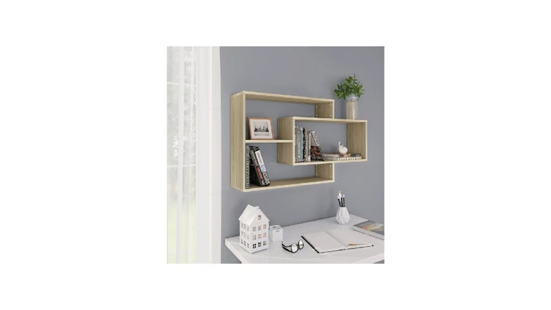 NNEVL Wall Shelves 104x20x58.5cm - Sonoma Oak