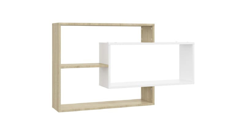 NNEVL Wall Shelves 104x20x58.5cm - Sonoma Oak/White