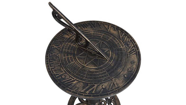 NNEVL Plastic Sundial - Bronze Patina