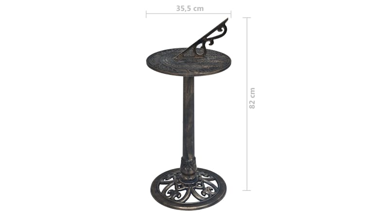 NNEVL Plastic Sundial - Bronze Patina