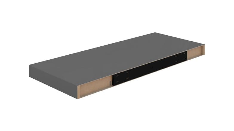 NNEVL Wall Shelves Ledge 60 x 23.5 x 3.8cm - Gloss Grey