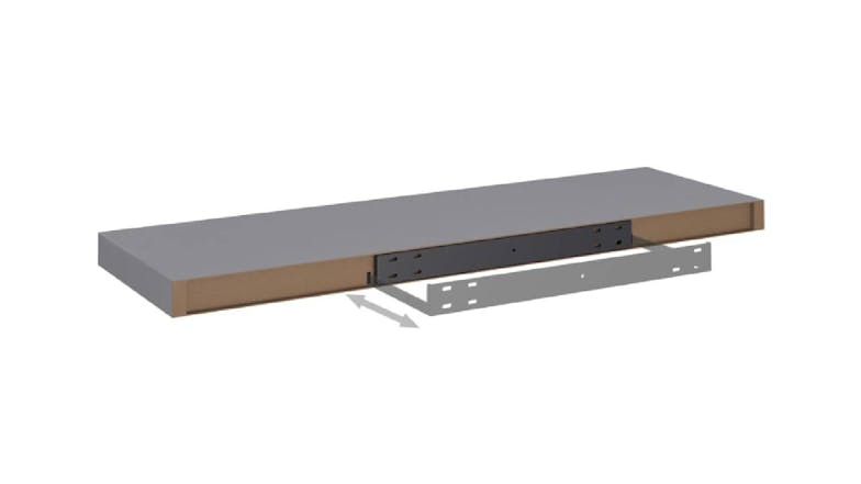 NNEVL Wall Shelves Ledge 80 x 23.5 x 3.8cm - Grey