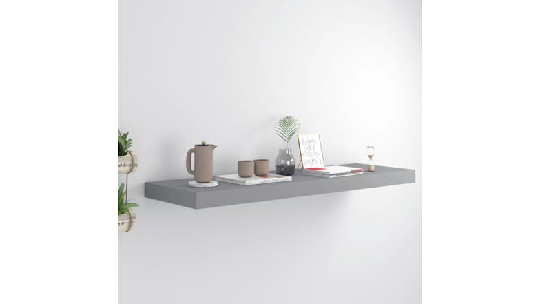 NNEVL Wall Shelves Ledge 80 x 23.5 x 3.8cm - Grey