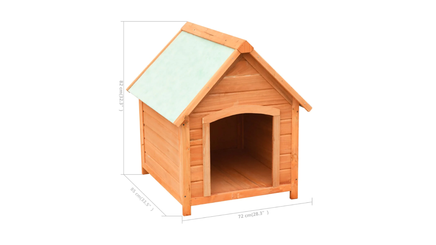 NNEVL Dog Kennel 72 x 85 x 82cm Pine/Fir Wood Harvey Norman New Zealand