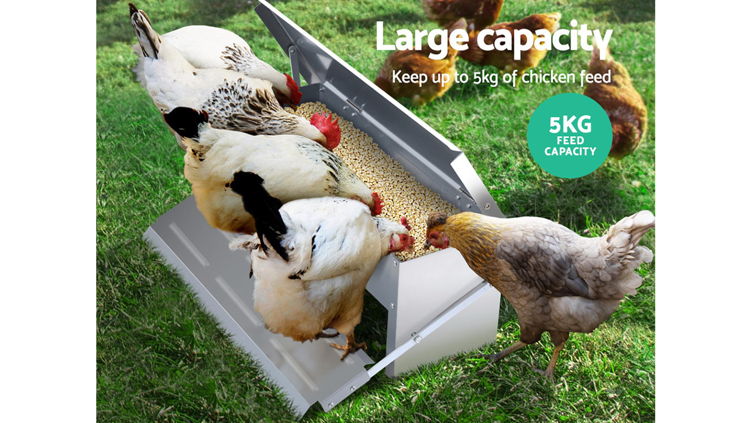 Giantz SelfOpening Auto Chicken Feeder Harvey Norman New Zealand