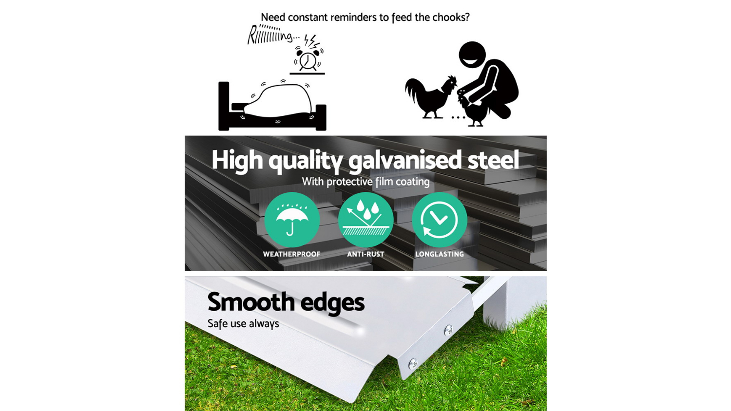 Giantz SelfOpening Auto Chicken Feeder Harvey Norman New Zealand