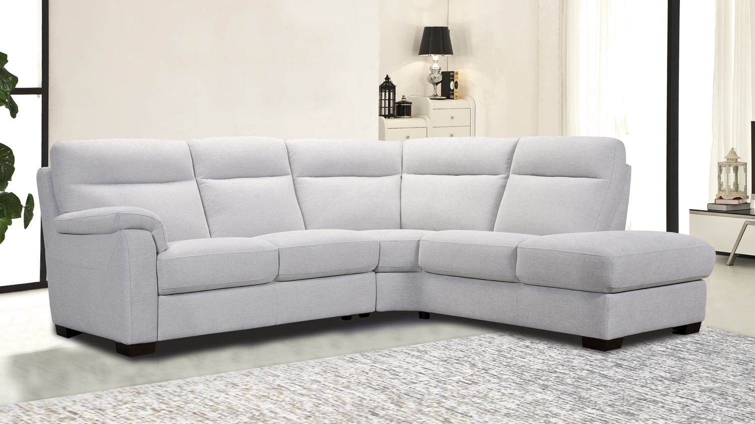 harvey norman fabric lounge with chaise