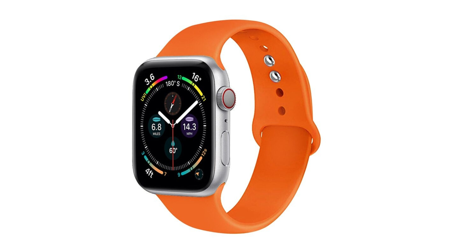 Equipo Silicone Replacement Watch Straps for Apple Watch 42mm - Orange