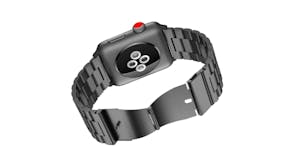 Equipo Stainless Steel Link Replacement Watch Straps for Apple Watch 42mm - Black
