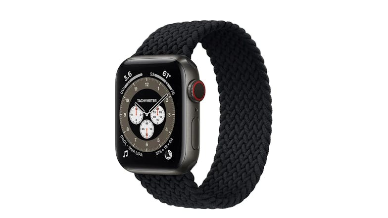 Equipo Braided Solo Loop Replacement Watch Straps for Apple Watch 42mm - Black