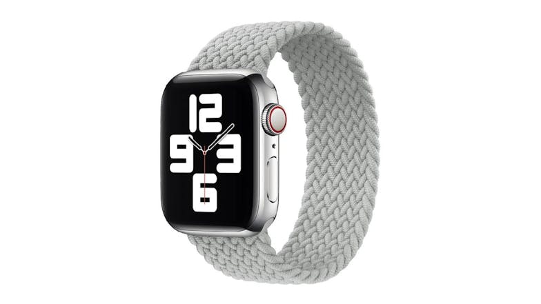 Equipo Braided Solo Loop Replacement Watch Straps for Apple Watch 42mm - Silver