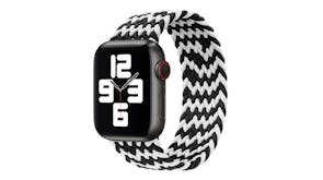 Equipo Braided Solo Loop Replacement Watch Straps for Apple Watch 42mm - Black/White