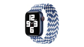 Equipo Braided Solo Loop Replacement Watch Straps for Apple Watch 42mm - Blue/White