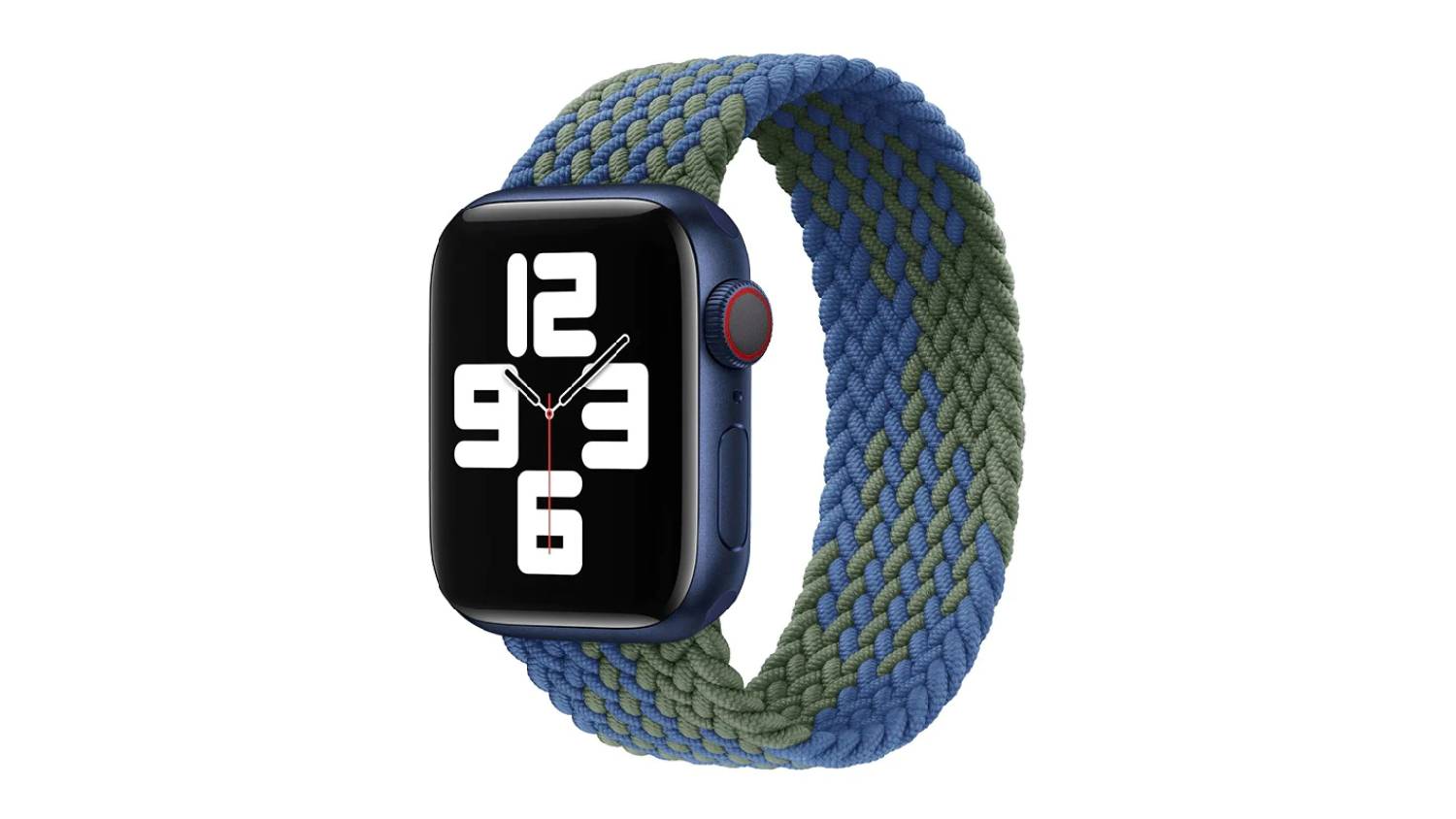 Equipo Braided Solo Loop Replacement Watch Straps for Apple Watch 38mm - Blue/Green