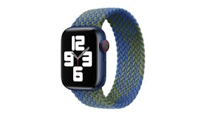 Equipo Braided Solo Loop Replacement Watch Straps for Apple Watch 38mm - Blue/Green