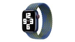 Equipo Braided Solo Loop Replacement Watch Straps for Apple Watch 38mm - Blue/Green