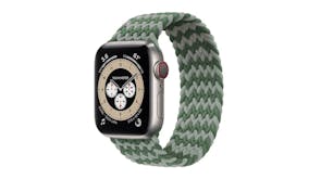 Equipo Braided Solo Loop Replacement Watch Straps for Apple Watch 38mm - Grey/Green