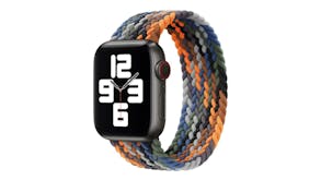 Equipo Braided Solo Loop Replacement Watch Straps for Apple Watch 42mm - Grey/Blue/Orange
