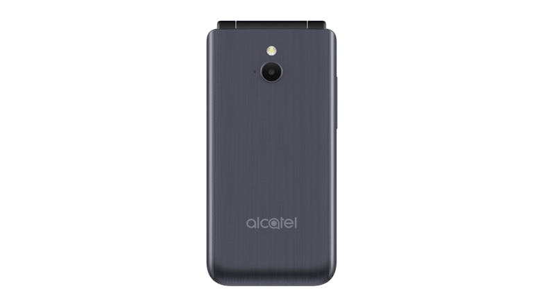 Alcatel 30.82 4G 128MB Flip Mobile Phone - Dark Grey (One NZ/Locked Network) + Prepay SIM Card