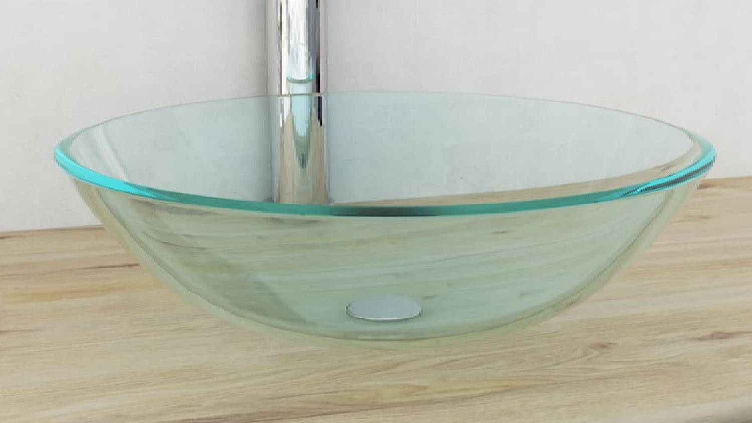 NNEVL Tempered Glass Basin 42cm - Transparent